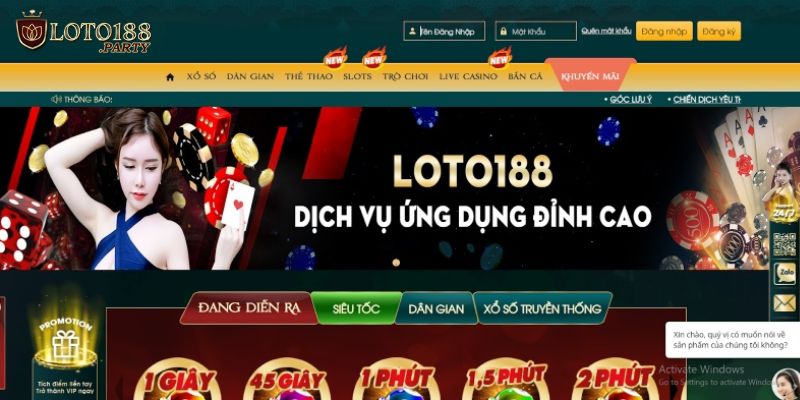 Trải nghiệm chơi lô đề tại Loto188